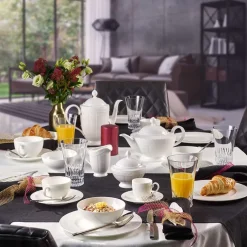 Villeroy & Boch White Pearl Sukkerskål 35cl med Lokk